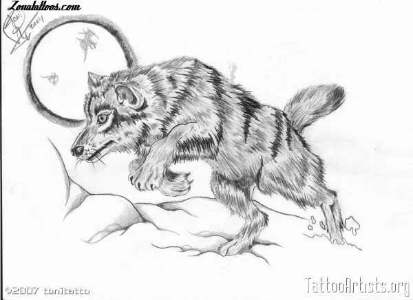 Plantilla/Diseño Tatuaje de tonitatu - Lobos Animales