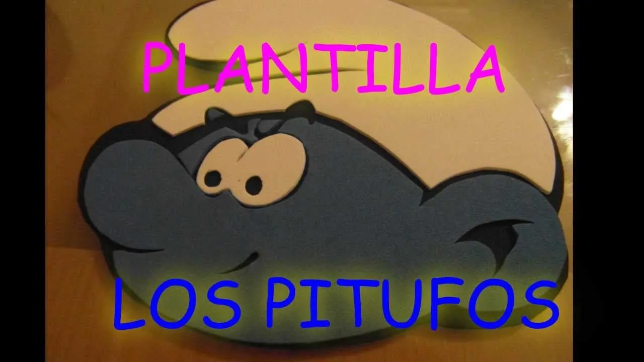 PLANTILLA(MOLDE) GOMA EVA DE LOS PITUFOS(DULCERO)(CRAFTS: (MOULD) EVA OF THE SMURFS (DULCERO) - YouTube PLANTILLA(MOLDE) GOMA EVA DE LOS PITUFOS(DULCERO)(CRAFTS: (MOULD) EVA OF THE SMURFS (DULCERO) - YouTube