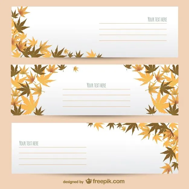 Plantillas de banner de otoño | Descargar Vectores gratis Plantillas de banner de otoño | Descargar Vectores gratis