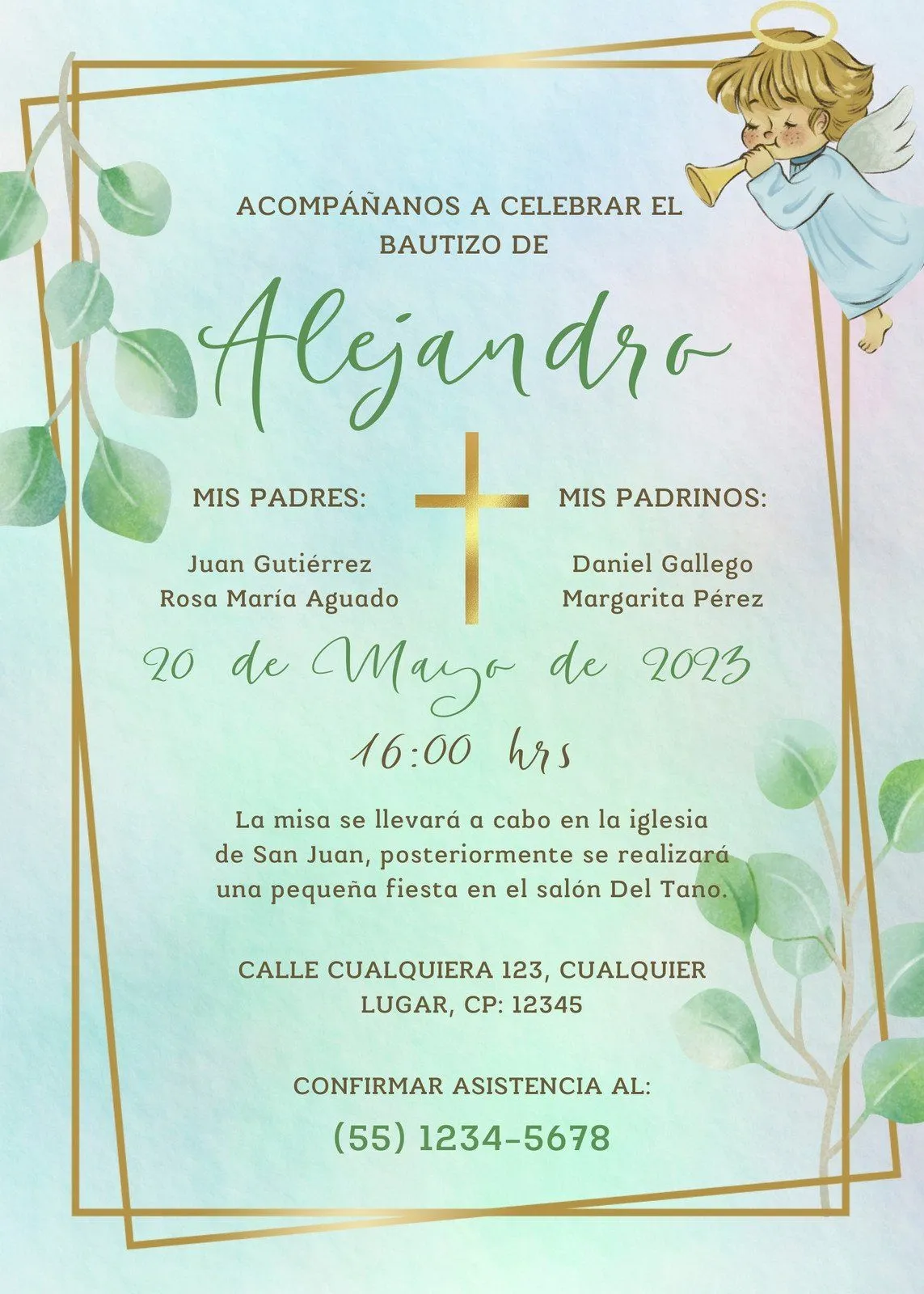 Plantillas bautizo - Gratis y editables - Canva Plantillas bautizo - Gratis y editables - Canva
