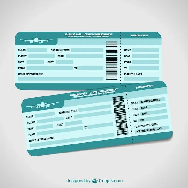 Plantillas de billetes de avión | Descargar Vectores gratis Plantillas de billetes de avión | Descargar Vectores gratis