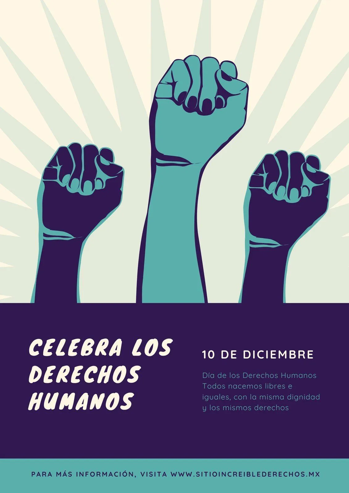 Plantillas para carteles sobre los derechos humanos | Canva