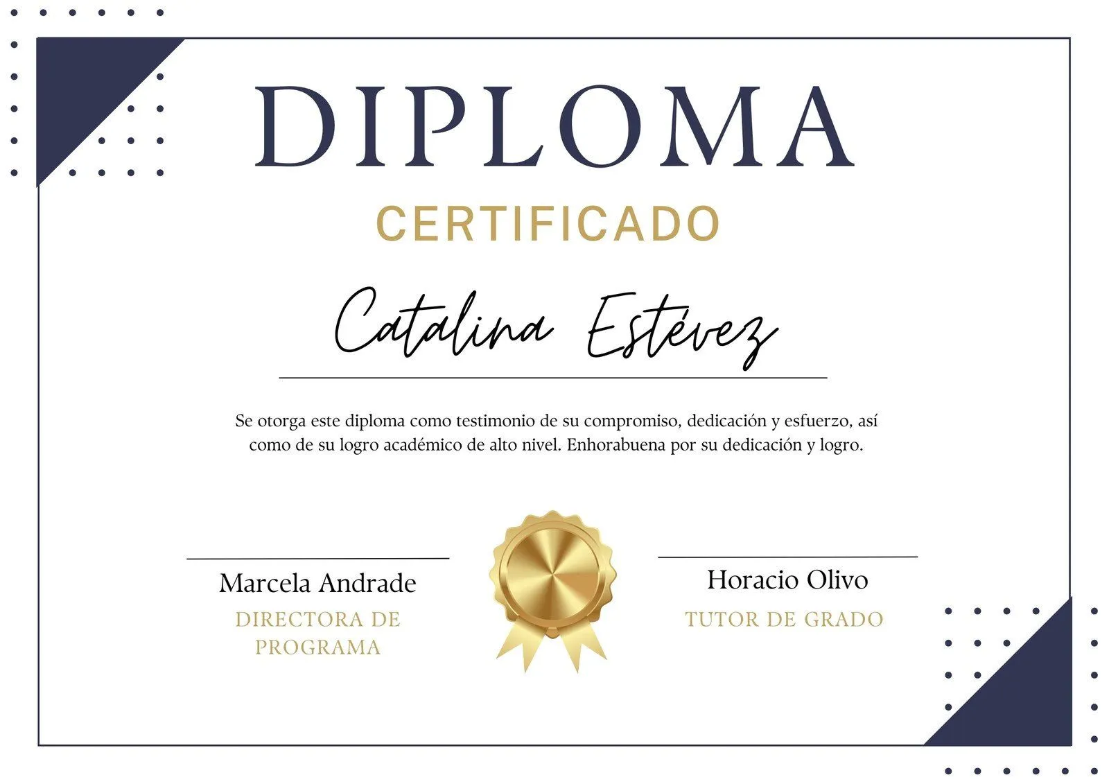 Plantillas de Certificados de diploma editables online | Canva