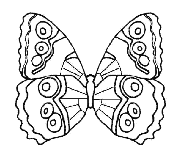 Plantillas para colorear de Animales > Mariposas, dibujos para ...