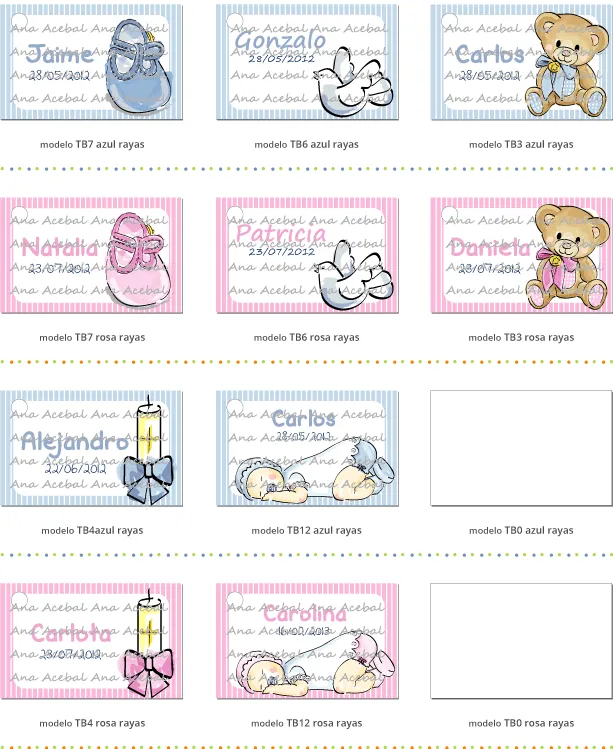 Plantillas de etiquetas para regalos de bautizo - Imagui Plantillas de etiquetas para regalos de bautizo - Imagui