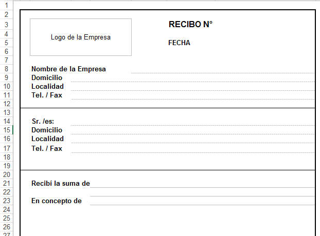 Plantillas Excel - Que es un Recibo — Aplica Excel Contable