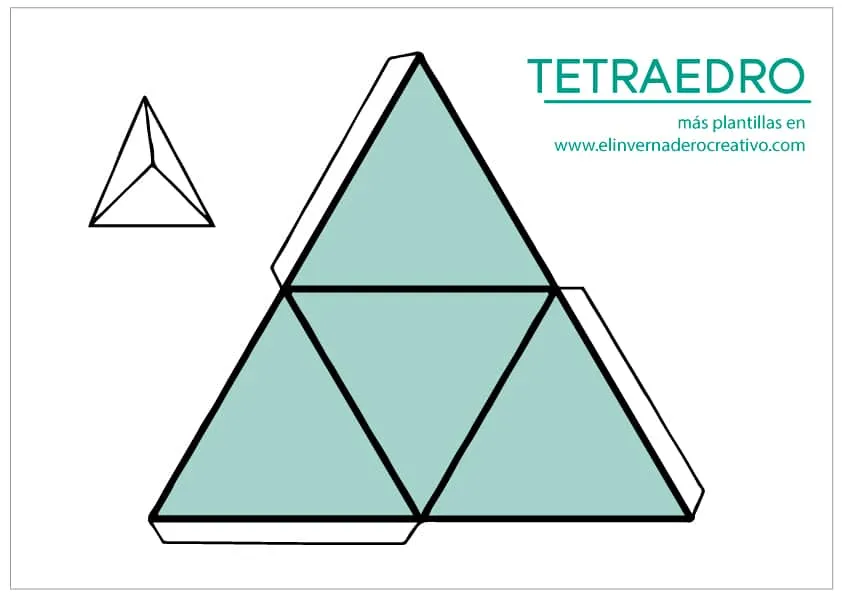 Plantillas figuras geométricas: tetraedro, octaedro, icosaedro y dodecaedro - El invernadero creativo Plantillas figuras geométricas: tetraedro, octaedro, icosaedro y dodecaedro - El invernadero creativo