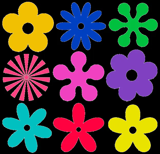 Plantillas de flores con fieltro :: Cómo hacer flores de fieltro ... Plantillas de flores con fieltro :: Cómo hacer flores de fieltro ...