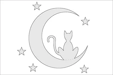 Plantillas de gatos para tallar calabazas en Halloween Plantillas de gatos para tallar calabazas en Halloween