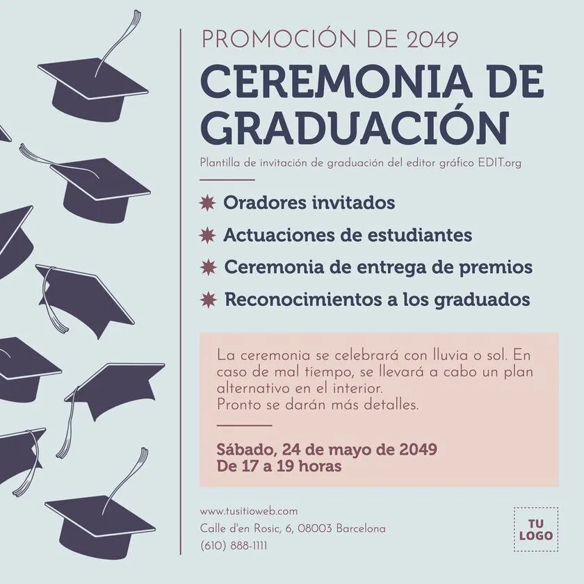 Plantillas de graduación editables para imprimir gratis Plantillas de graduación editables para imprimir gratis