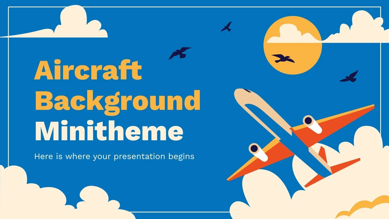 Plantillas gratis sobre aviones para Google Slides y PowerPoint Plantillas gratis sobre aviones para Google Slides y PowerPoint