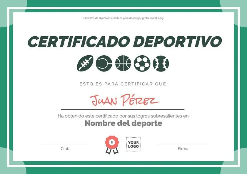Plantillas gratis para crear diplomas deportivos Plantillas gratis para crear diplomas deportivos