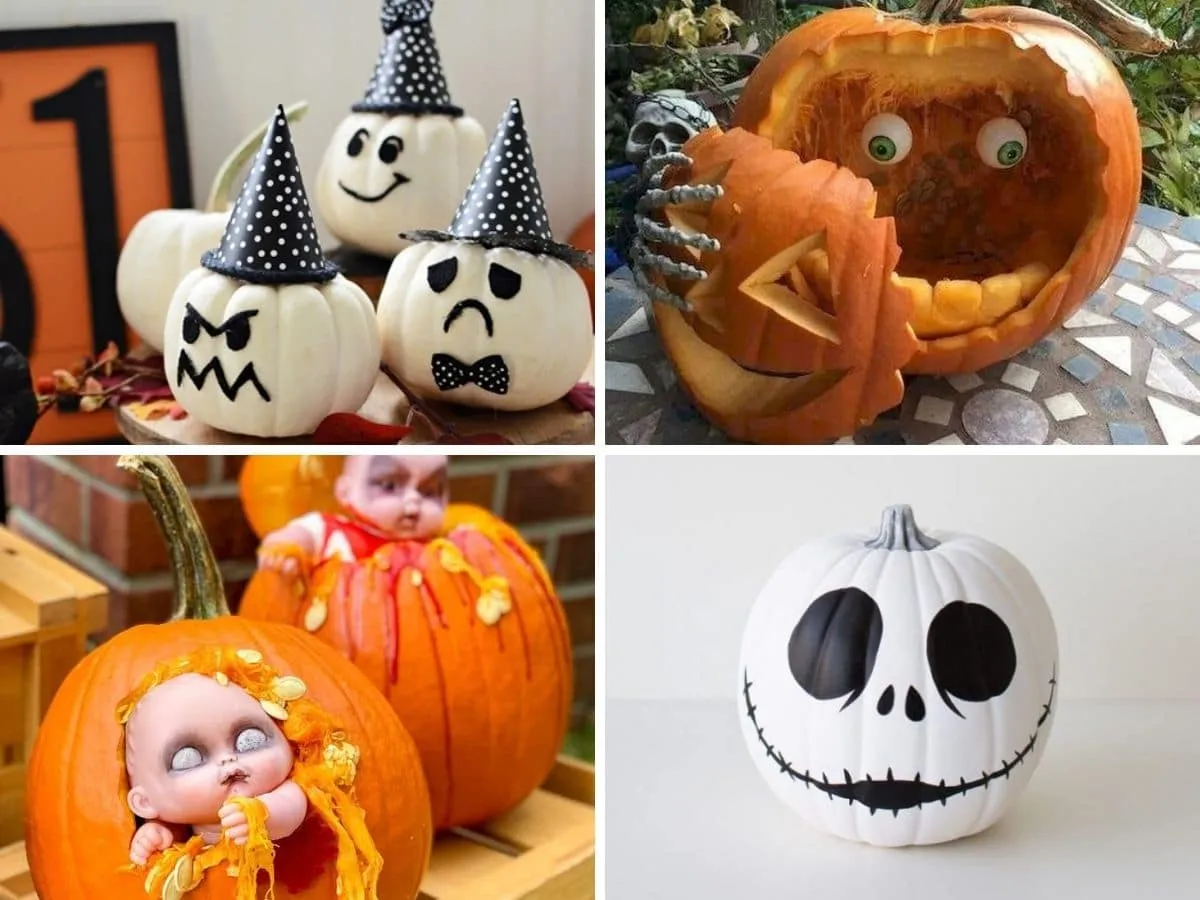 Plantillas gratis para decorar calabazas de Halloween - Pequeocio Plantillas gratis para decorar calabazas de Halloween - Pequeocio