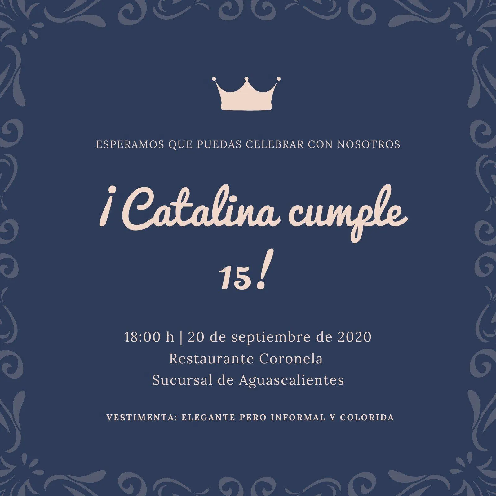 Plantillas de invitaciones para 15 años gratis | Canva