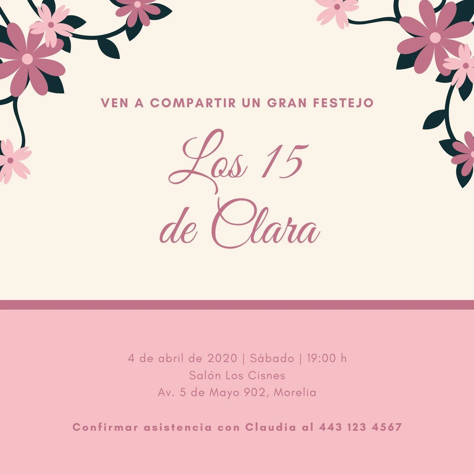 Plantillas de invitaciones para 15 años gratis | Canva Plantillas de invitaciones para 15 años gratis | Canva