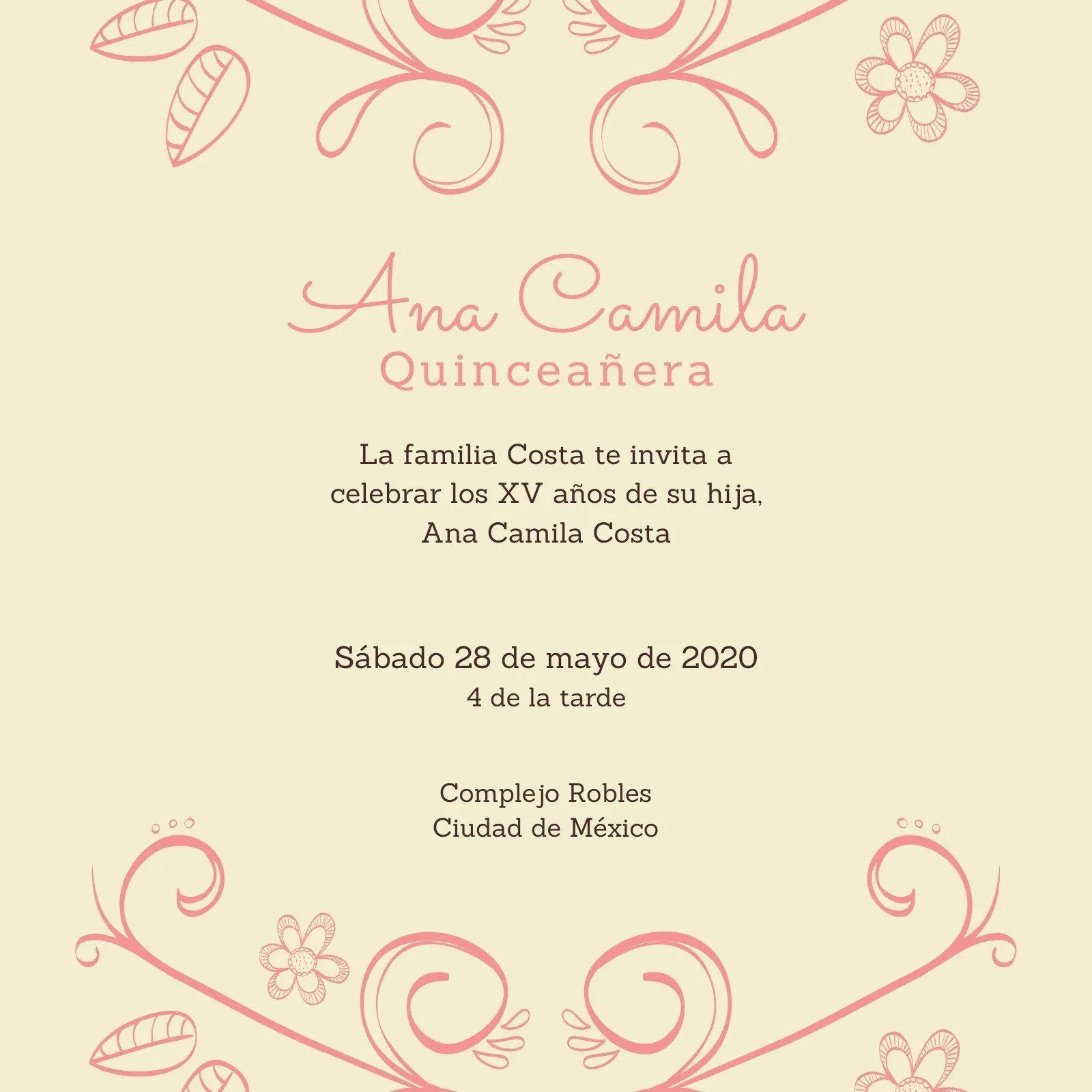 Plantillas de invitaciones para 15 años gratis | Canva