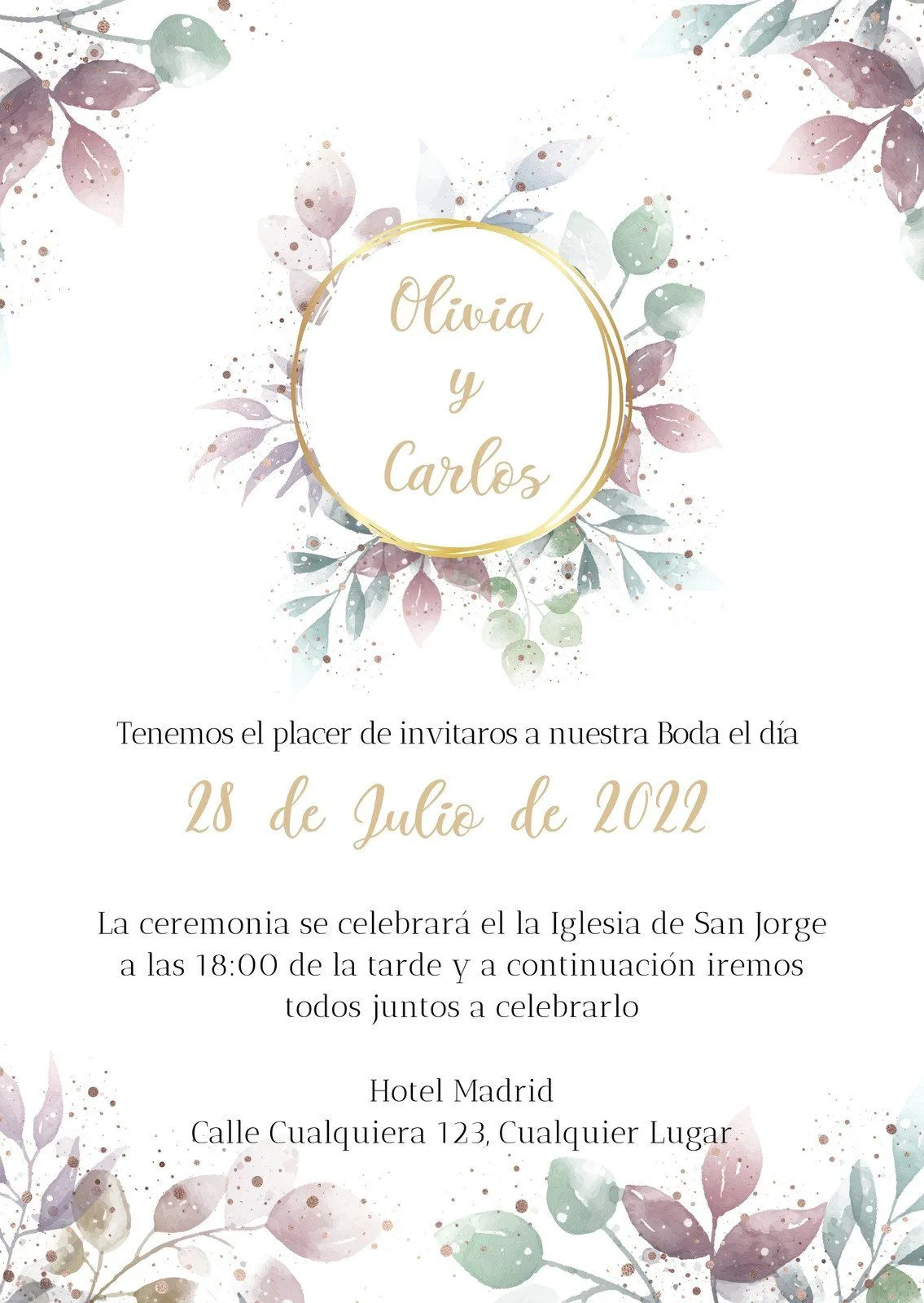 Plantillas de invitaciones a bautizo editables | Canva