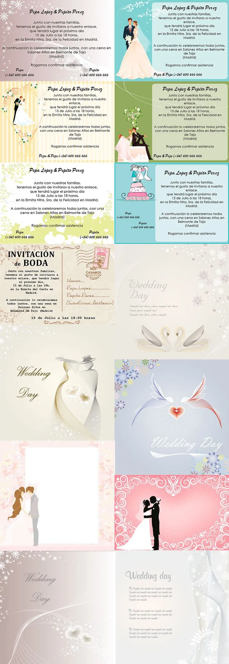 Plantillas Invitaciones de Boda Gratis | Magical Art Studio Plantillas Invitaciones de Boda Gratis | Magical Art Studio