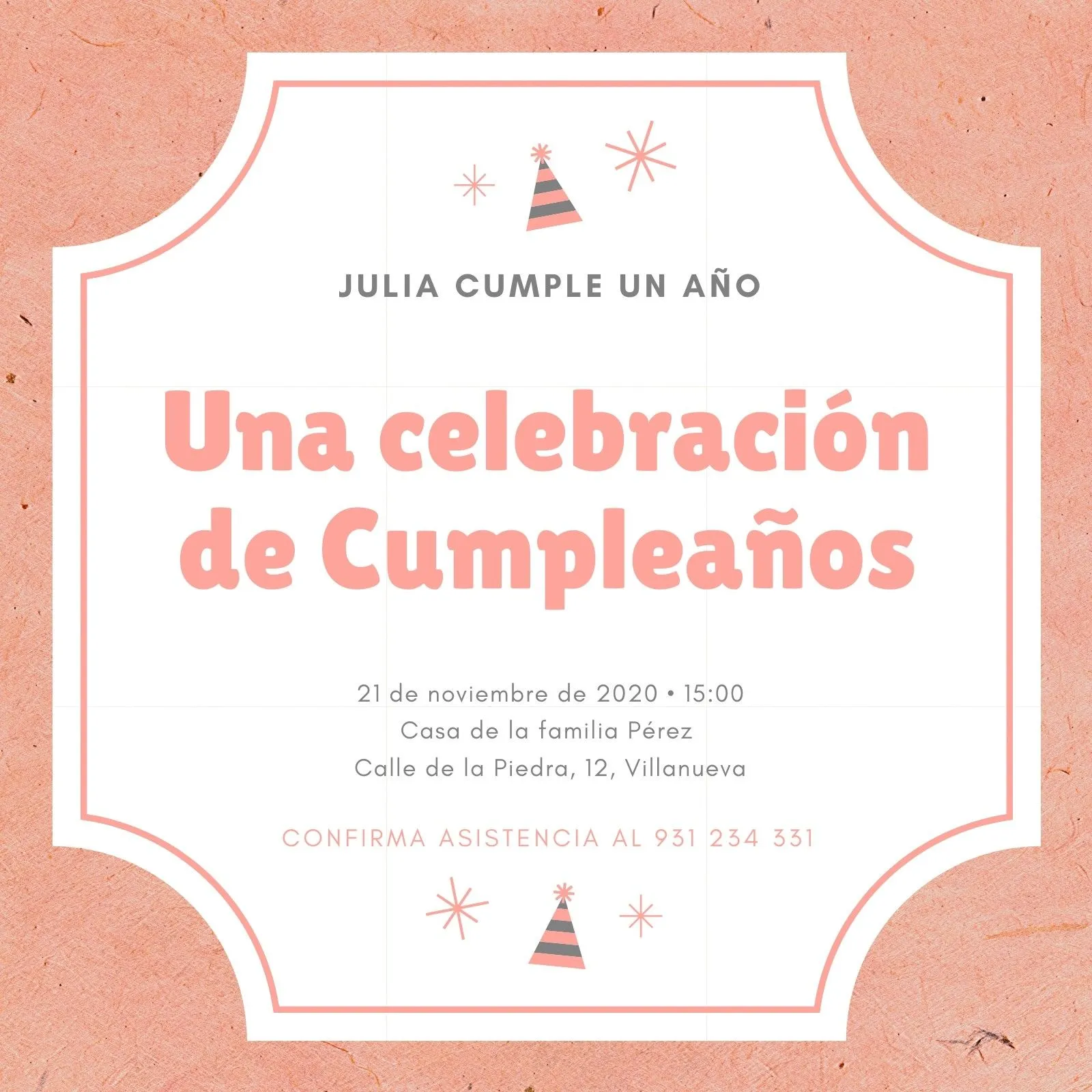 Plantillas de invitaciones a primer cumpleaños | Canva Plantillas de invitaciones a primer cumpleaños | Canva