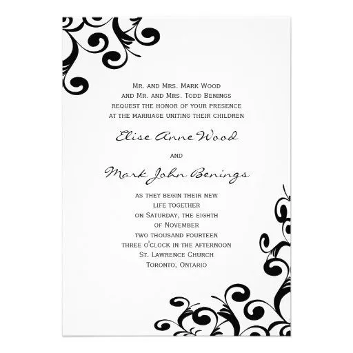 Plantillas para invitaciónes de boda elegantes - Imagui