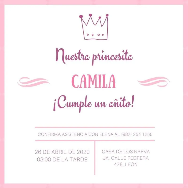 Plantillas de invitaciones de princesas gratuitas | Canva Plantillas de invitaciones de princesas gratuitas | Canva