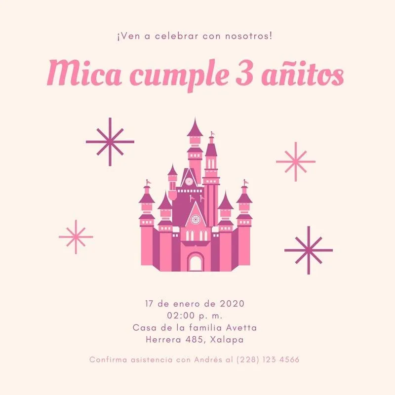 Plantillas de invitaciones de princesas gratuitas | Canva Plantillas de invitaciones de princesas gratuitas | Canva