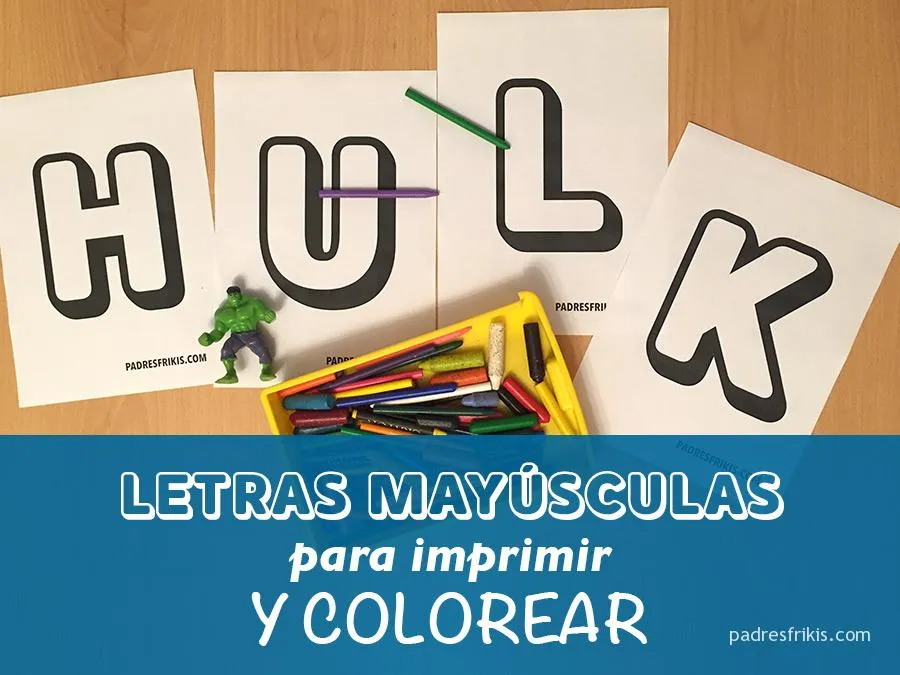 ▷ Plantillas de letras mayúsculas grandes para imprimir y colorear | Padres  Frikis