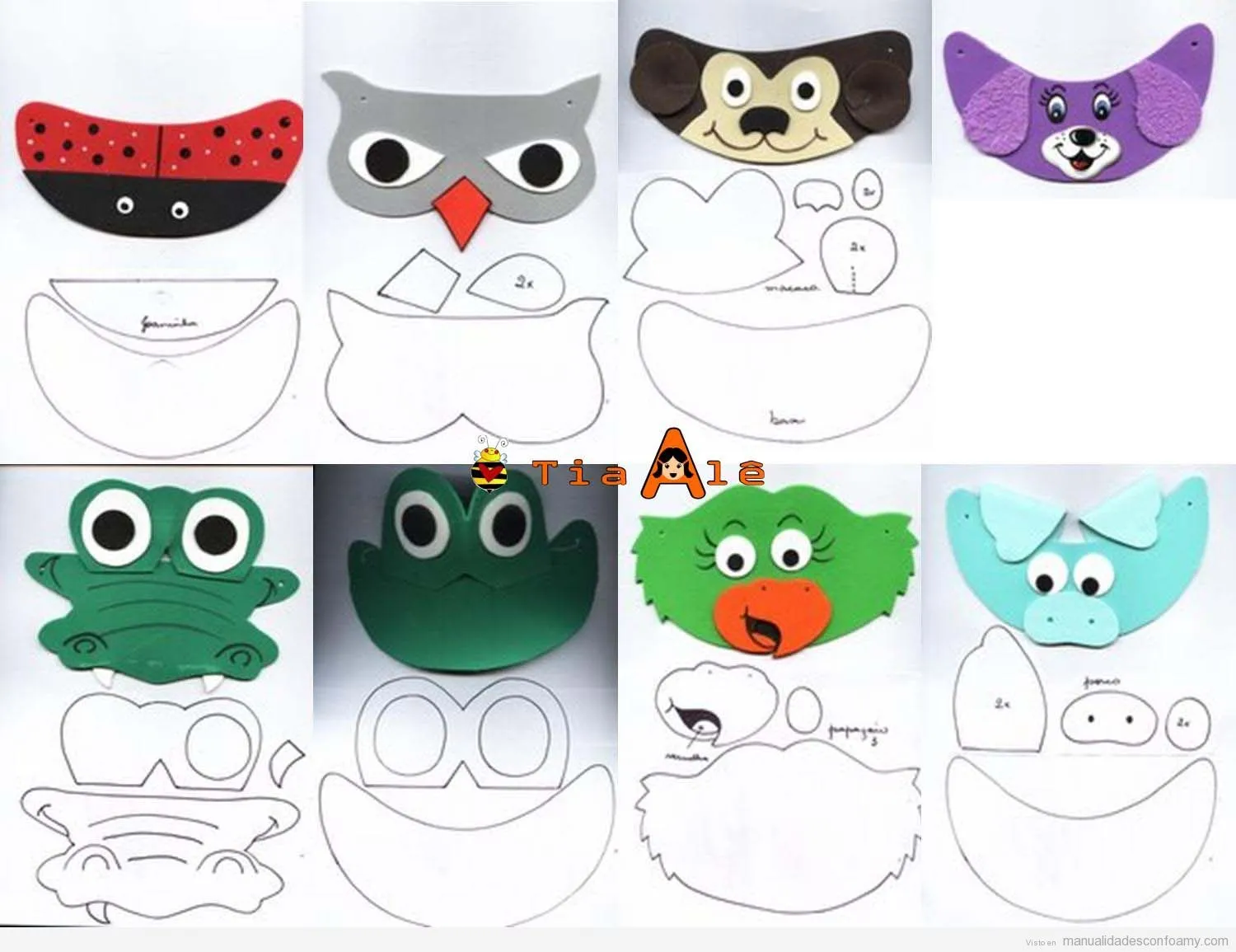 plantillas-molde-viseras-verano-niños-foamy-goma-eva-manualidades • Manualidades con Foamy plantillas-molde-viseras-verano-niños-foamy-goma-eva-manualidades • Manualidades con Foamy