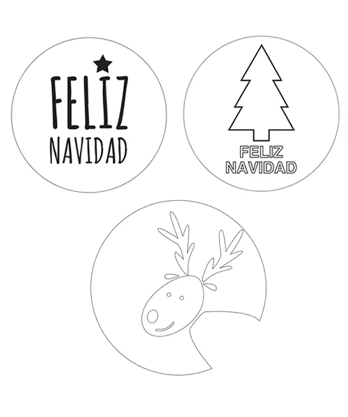 Plantillas de Navidad para imprimir - Manualidades