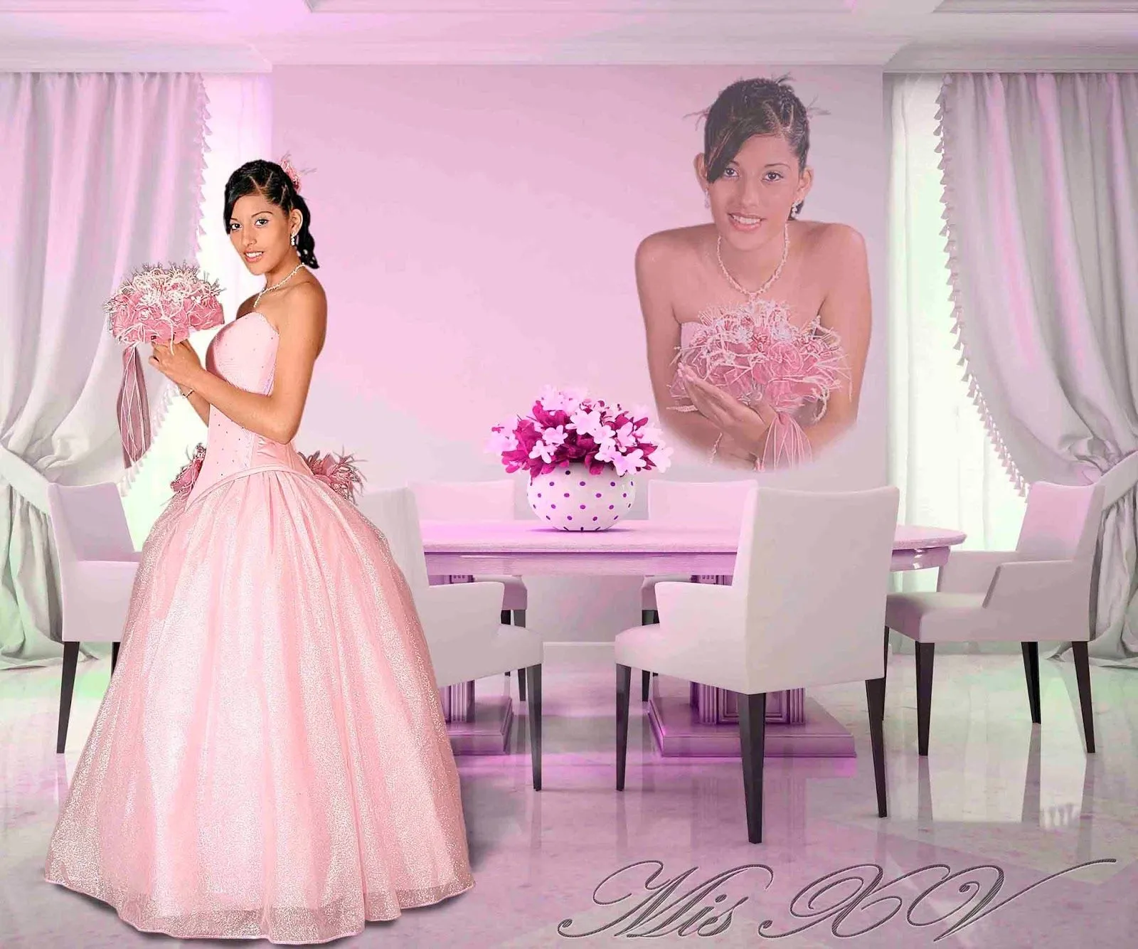 Plantillas para Photoshop 2014: Foto de tu quinceañera Plantillas para Photoshop 2014: Foto de tu quinceañera