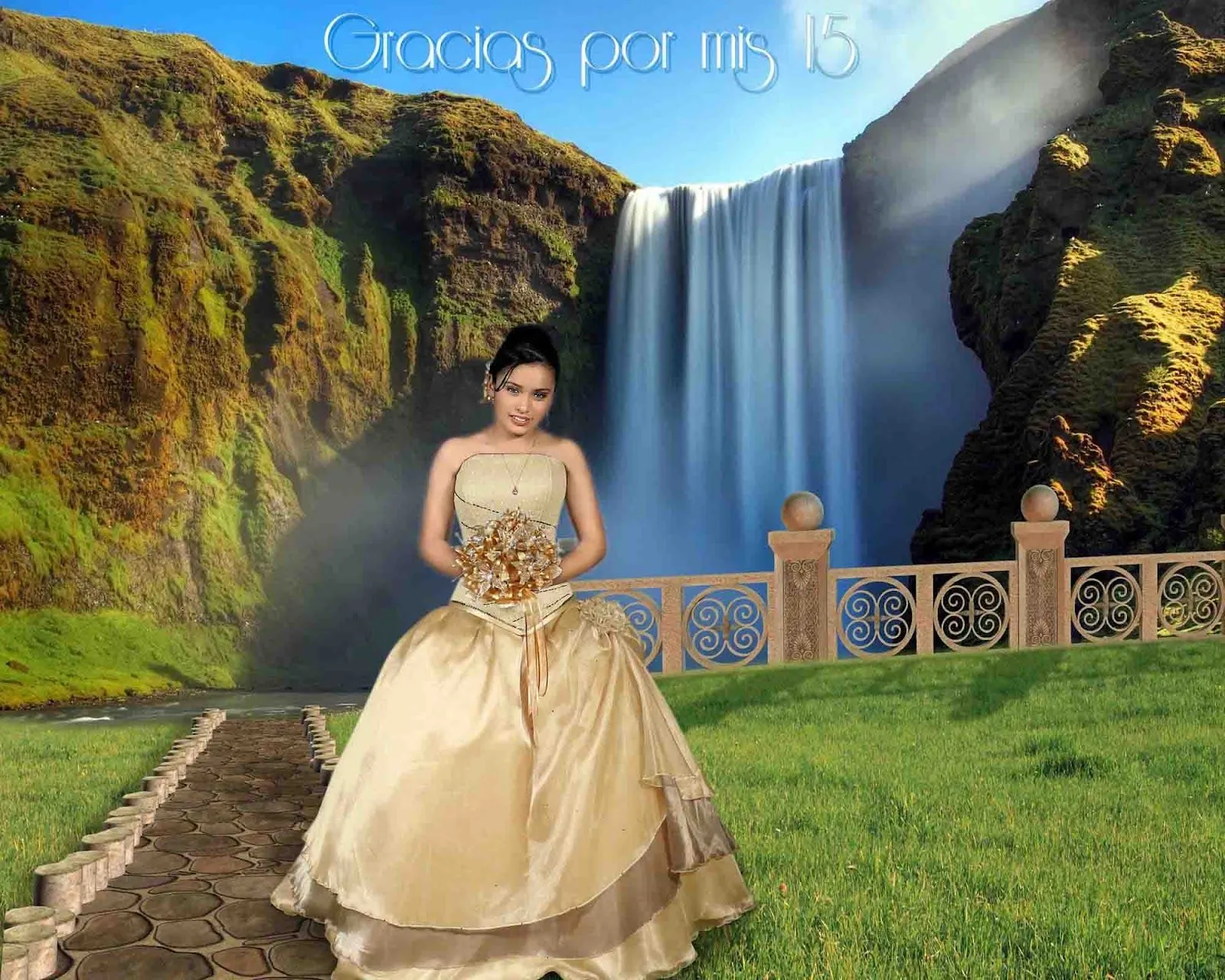 Plantillas para Photoshop 2014: Gracias por mis 15 años