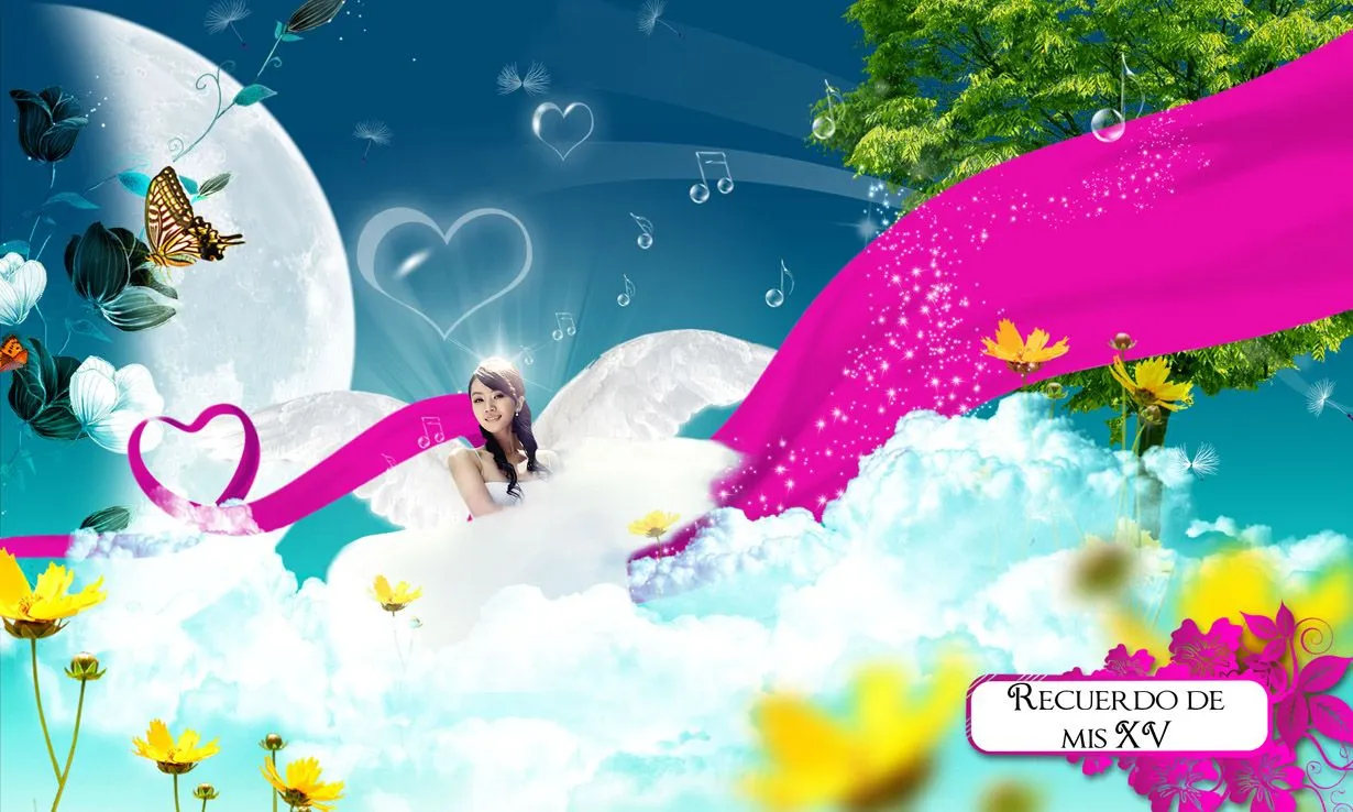 Plantillas para Photoshop.: Plantilla .psd para quinceañera Plantillas para Photoshop.: Plantilla .psd para quinceañera