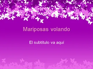 Plantillas PowerPoint: Mariposas