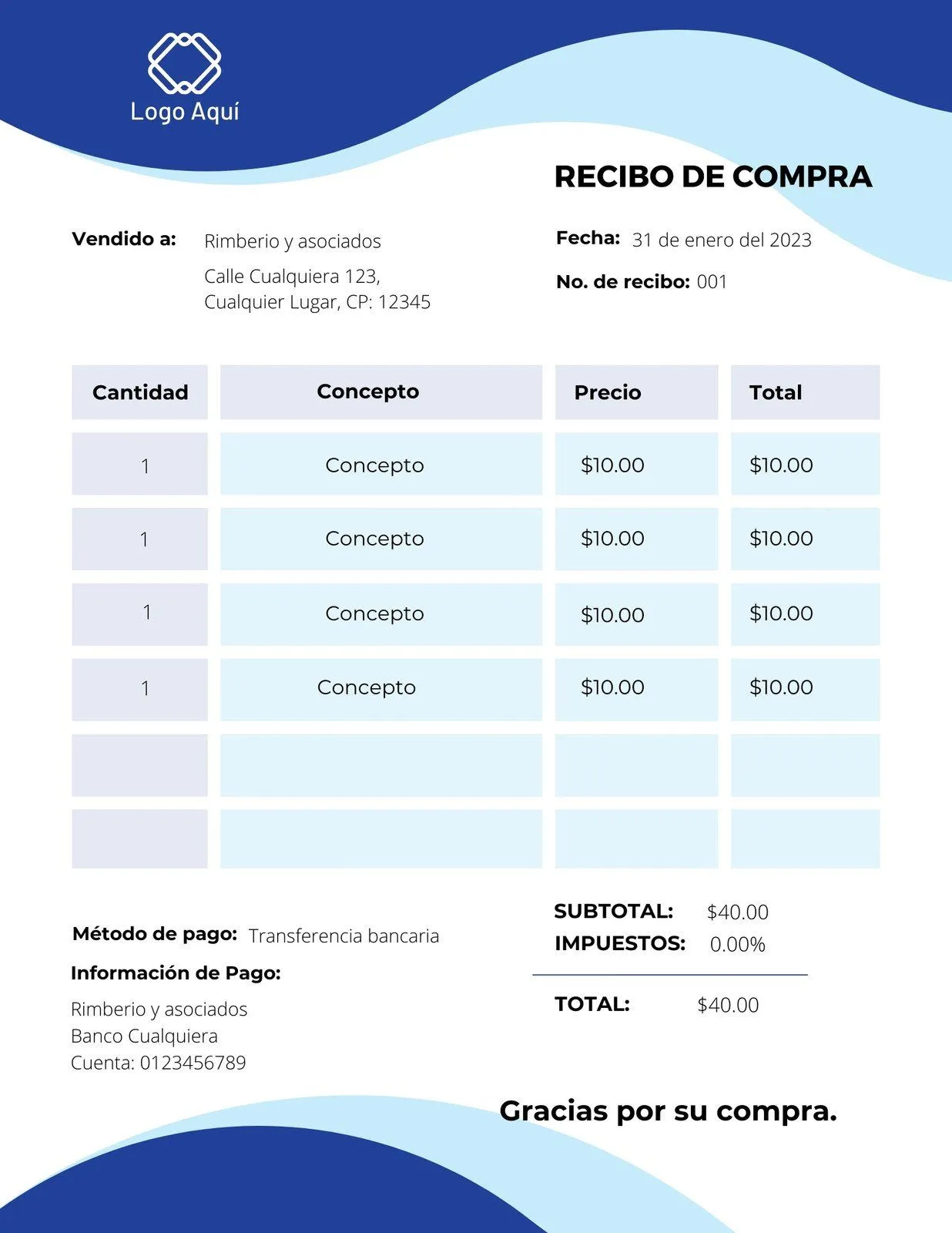 Plantillas de recibos y facturas simples gratis | Canva Plantillas de recibos y facturas simples gratis | Canva