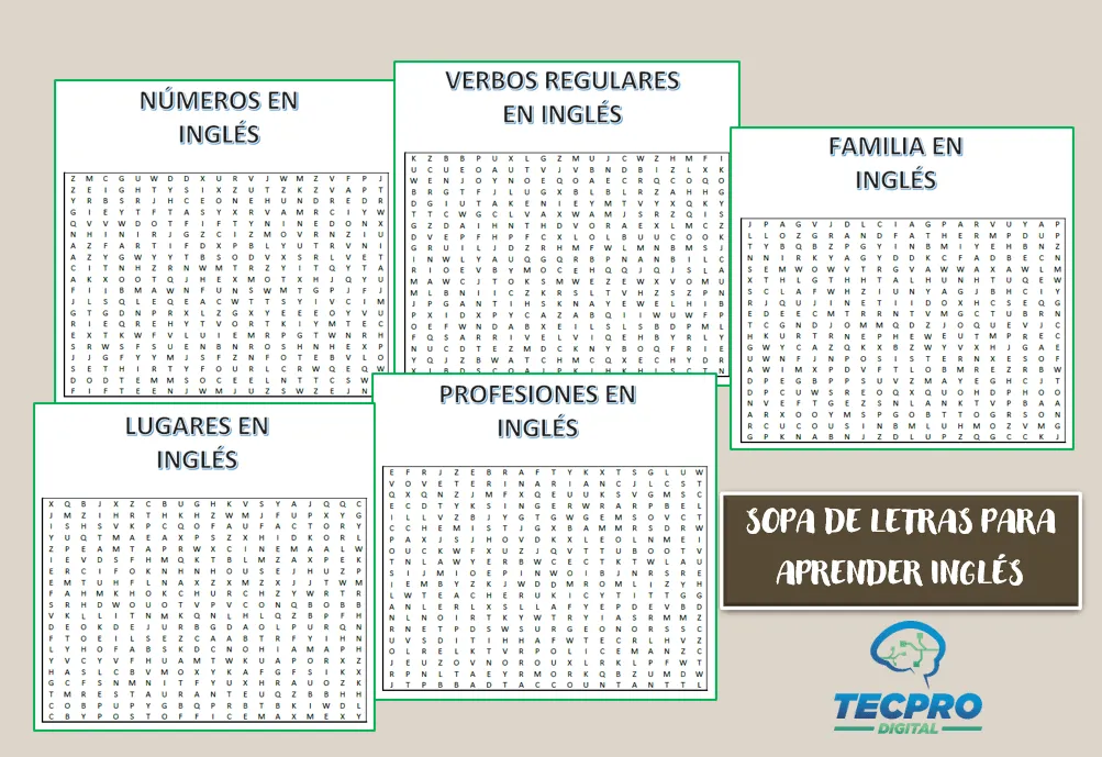 Plantillas de sopa de letras para imprimir gratis - Tecpro Digital Plantillas de sopa de letras para imprimir gratis - Tecpro Digital