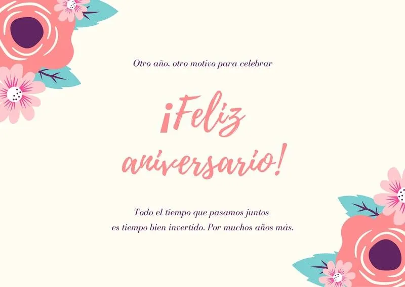 Plantillas de tarjetas de aniversario gratis | Canva