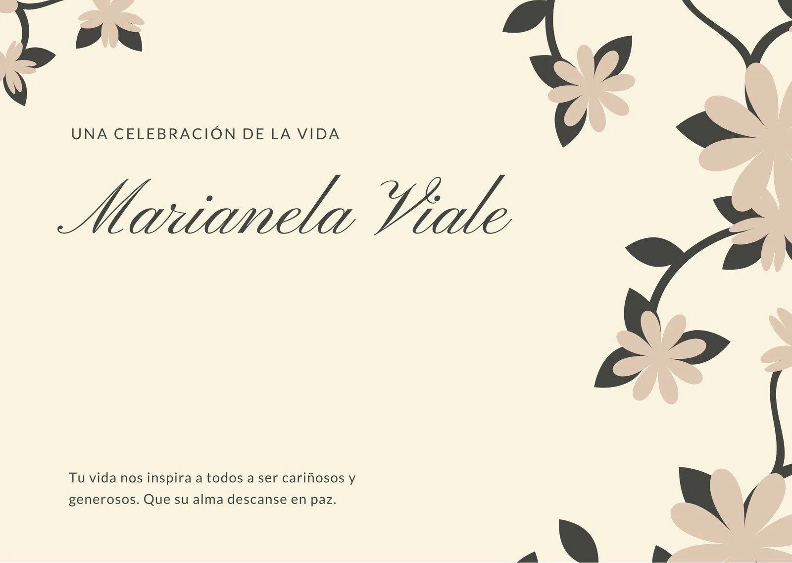 Plantillas de tarjetas para difuntos gratis | Canva