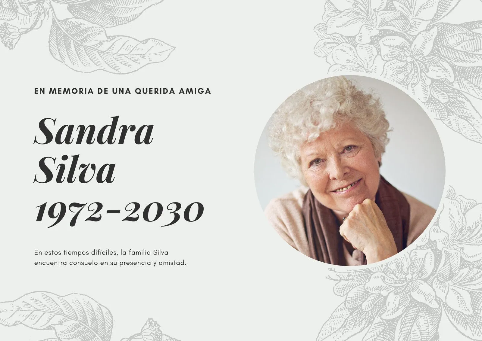 Plantillas de tarjetas para difuntos gratis | Canva Plantillas de tarjetas para difuntos gratis | Canva