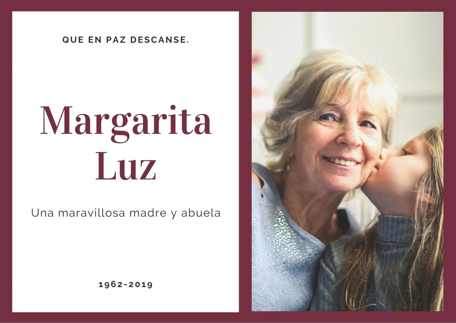 Plantillas de tarjetas para difuntos gratis | Canva Plantillas de tarjetas para difuntos gratis | Canva