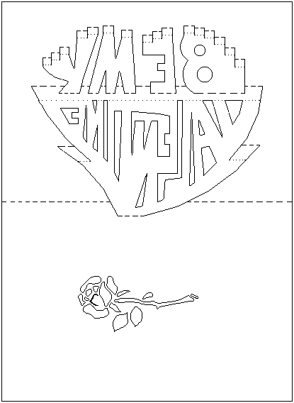 Plantillas para tarjetas pop-up de San Valentín. | Ideas y ... Plantillas para tarjetas pop-up de San Valentín. | Ideas y ...