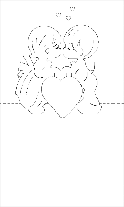 Plantillas para tarjetas pop-up de San Valentín. | Kirigami ...