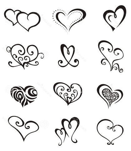 plantillas-tatuajes-corazones | Tatuajes | Pinterest | Tatuajes