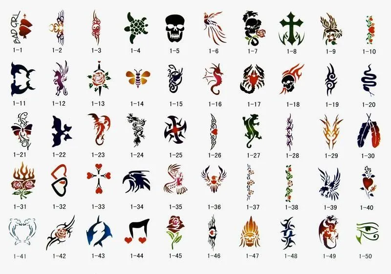 Plantillas tatuajes faciles - Imagui