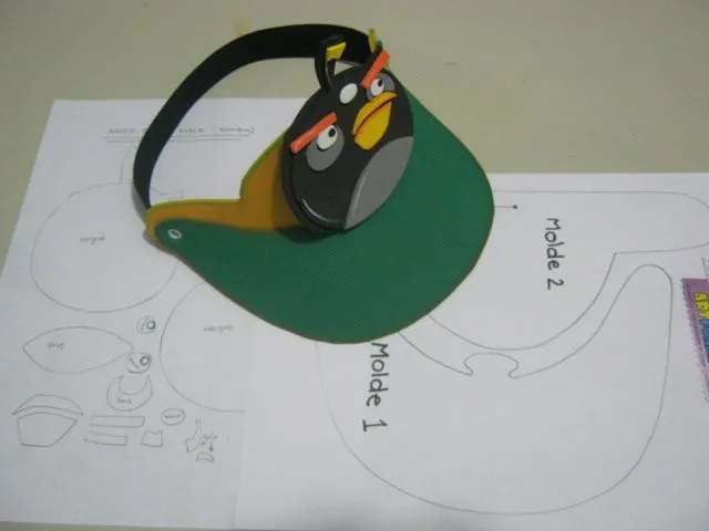 Plantillas de viseras de goma eva - Imagui