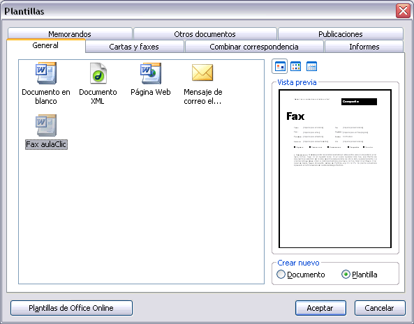 Curso gratis de Microsoft Word 2003. Unidad 10. Plantillas (IV)