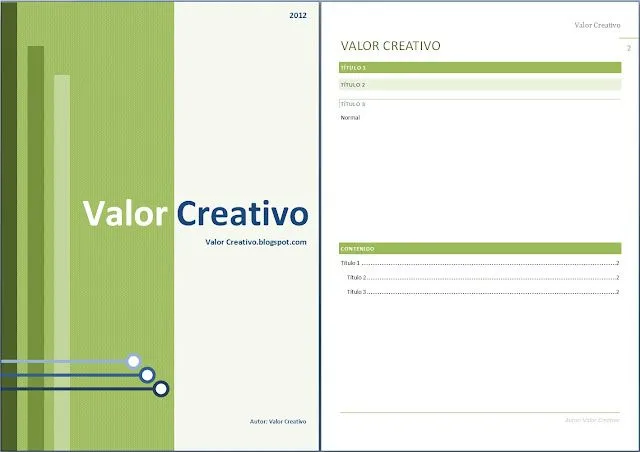 Valor Creativo: Plantillas Word 2003, 2007, 2010 y 2013 Valor Creativo: Plantillas Word 2003, 2007, 2010 y 2013