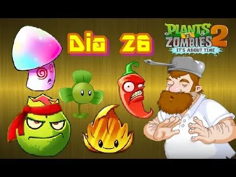 plants vs zombies 2: ciudad perdida dia 26 - hoja dorada - YouTube