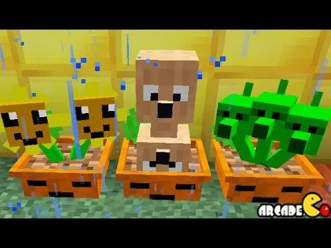 Plants vs. Zombies 2 Minecraft Mod In Crazy Dave's House! - YouTube