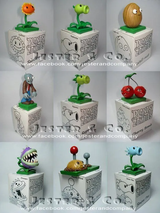 Plants VS ZOMBIES miniatura objetos de colección de juguetes ...