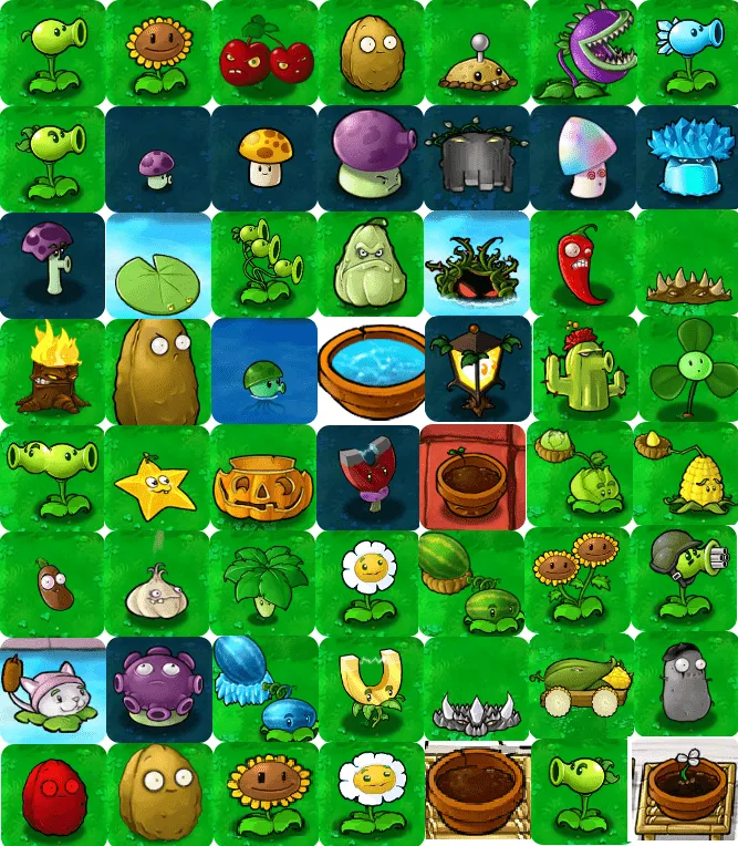 Plants vs zombies personajes de las plantas - Imagui